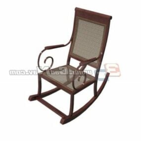 Furniture Rattan Rocking Chair 3d model