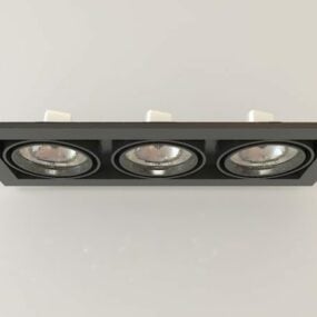 Lampada multi-spot per soggiorno Modello 3d