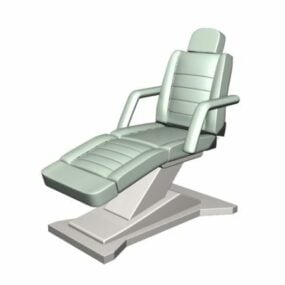 3д модель массажного кресла с откидной спинкой для салона красоты