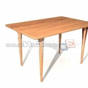 Rectangle Restaurant Table Furniture 3d model