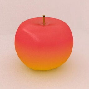 Jedzenie Czerwone Jabłko Owoc Model 3D