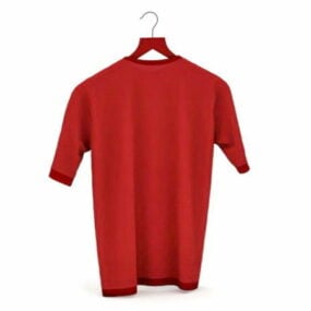 Mẫu áo thun nam màu đỏ thời trang 3d