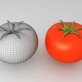 Model 3d Tomato yang realistik