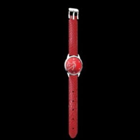 红色手表3d模型