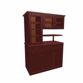 Modello 3d di mobili per armadio da cucina