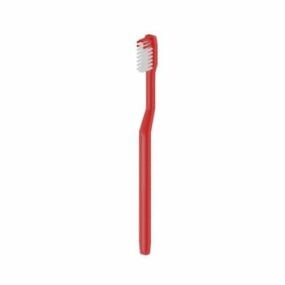Modelo 3d de escova de dentes vermelha pessoal