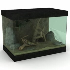 Household Reptile Terrarium 3d model