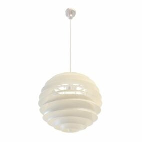Resin Ball Ceiling Pendant Lighting 3d model
