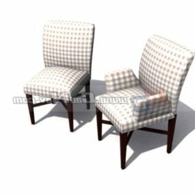 Restaurant Furniture Dining Chairs 3d model