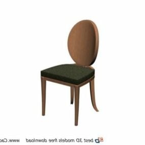 レストランの家具ダイニングルームの椅子3Dモデル