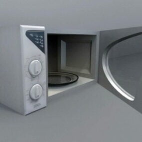 Kitchen Retro Microwave 3d model
