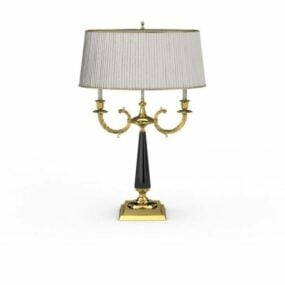 Retro Style Brass Table Lamp 3d model