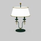Retro Style Metal Frame Table Lamp