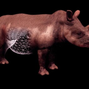 Animal Rinoceronte modelo 3d