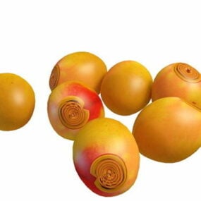 3д модель фруктового набора спелого манго