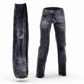 Рвані джинси Fashion 3d модель
