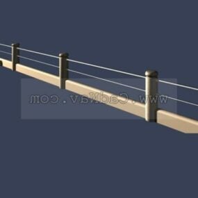 Diseño de valla de río modelo 3d