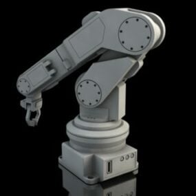 3d модель промислової роботизованої руки
