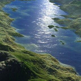 Model 3D krajobrazu Rocky Creek