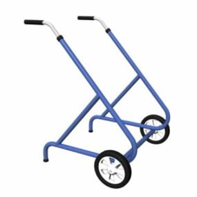 Peralatan Hospital Rolling Walker Crutch model 3d