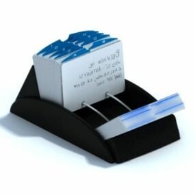صندوق بطاقة الاسم للمعدات المكتبية نموذج ثلاثي الأبعاد