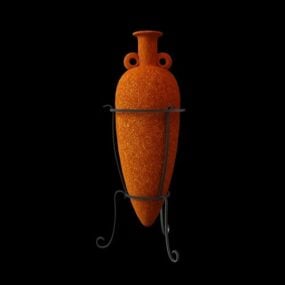 Vase en poterie romaine antique modèle 3D