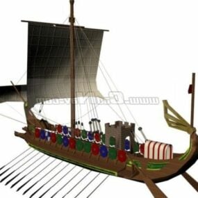 Τρισδιάστατο μοντέλο Watercraft Roman Ship