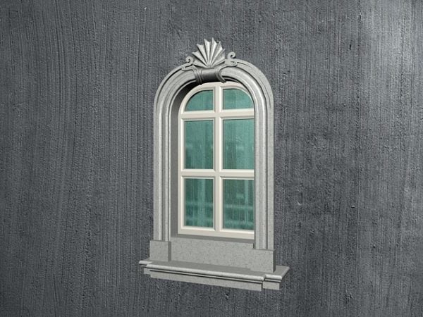 Diseño de ventana de estilo romano