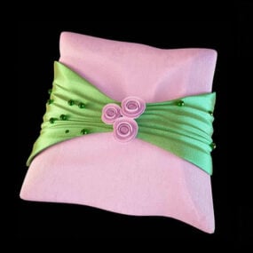 Gift Ribbon Decorative Sofa Cushion 3d model