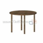 Round Wooden Stool Furniture