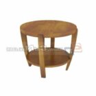 Muebles de mesa de té redondo de madera