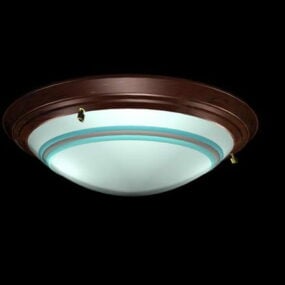 Round Shape Flush Ceiling Light 3d model
