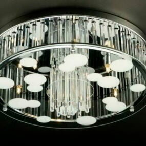 Luxury Round Ceiling Lamp 3d model