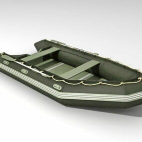 Embarcación Barco de asalto de goma modelo 3d