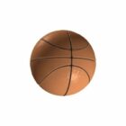 Hnědý gumový basketbal