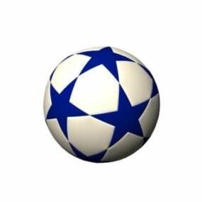 Rubber Soccer Ball Star Shape 3d model
