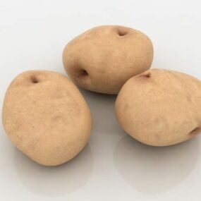 Russet Potatoes Gemüse 3D-Modell