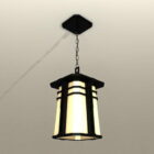 Lampes suspendues en métal rustique