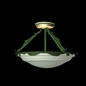 Rustic Bowl Design Pendant Lighting 3d model