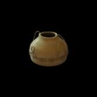 Ancien vase en poterie rustique