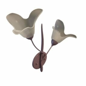 Flower Shape Wall Sconces 3d model