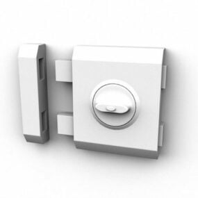 Safety Door With Latch Lock 3d model