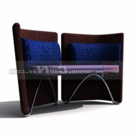 Furniture Salon Waiting Chair 3d model