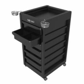 Salon Equipment Work Station Cart Tool 3d model