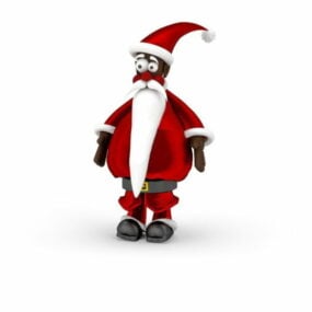 3д модель праздничного орнамента Деда Мороза