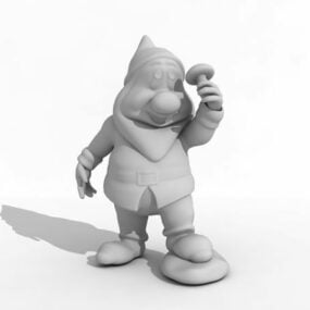 Staty Santa Garden Gnome 3d-modell