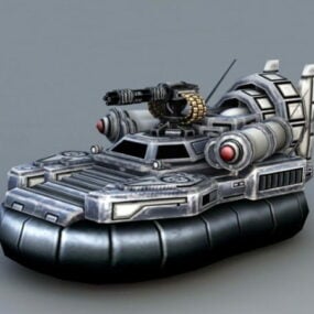 Gaming Sci Fi Hovercraft 3d model