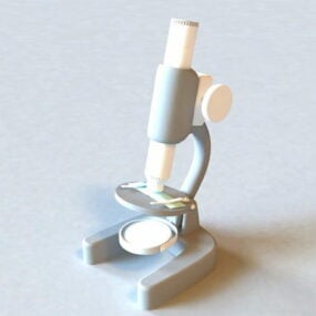 Hospital Science Equipment Microscope 3d model