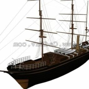 Ancient Sailing Boat 3d model