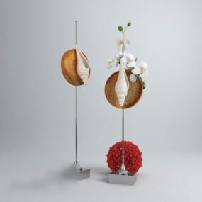 3д модель ракушки в стиле минимализма для дома